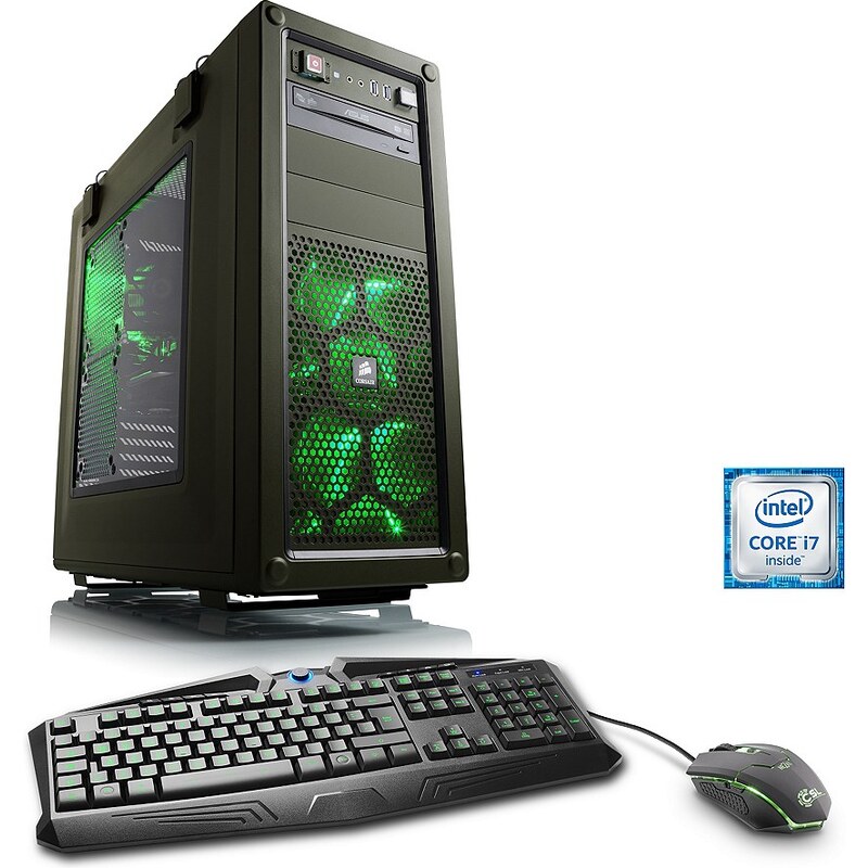 CSL Extreme Gaming PC i7-6700K GeForce GTX 1080 32GB DDR4 SSD »HydroX T7750 Military«