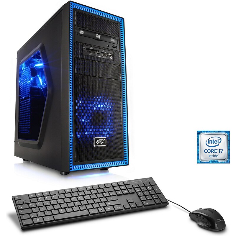 CSL Gaming PC Core i7-6700K GeForce GTX 1070 32 GB RAM SSD »Speed T7391 Windows 10 Home«