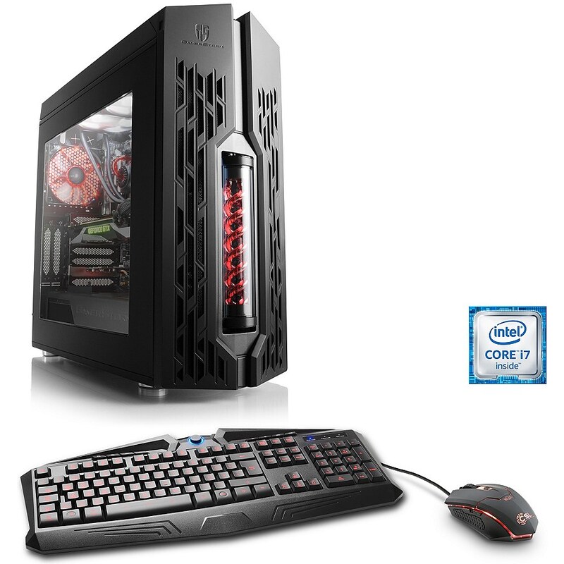 CSL Gaming PC Core i7-6700K GeForce GTX 1070 32GB DDR4 SSD »HydroX T7450 Wasserkühlung«