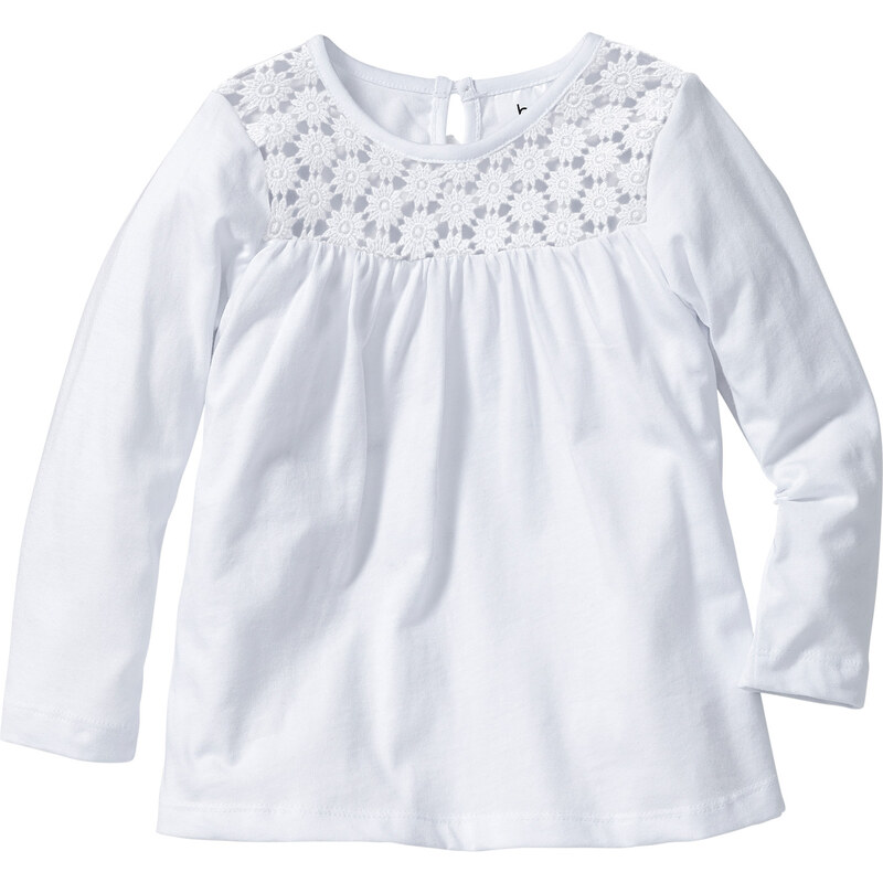 bpc bonprix collection Langarmshirt in weiß für Mädchen von bonprix