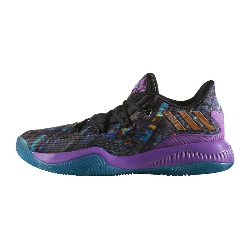 adidas Performance CRAZY FIRE Basketballschuh core black/shock purple/equity green