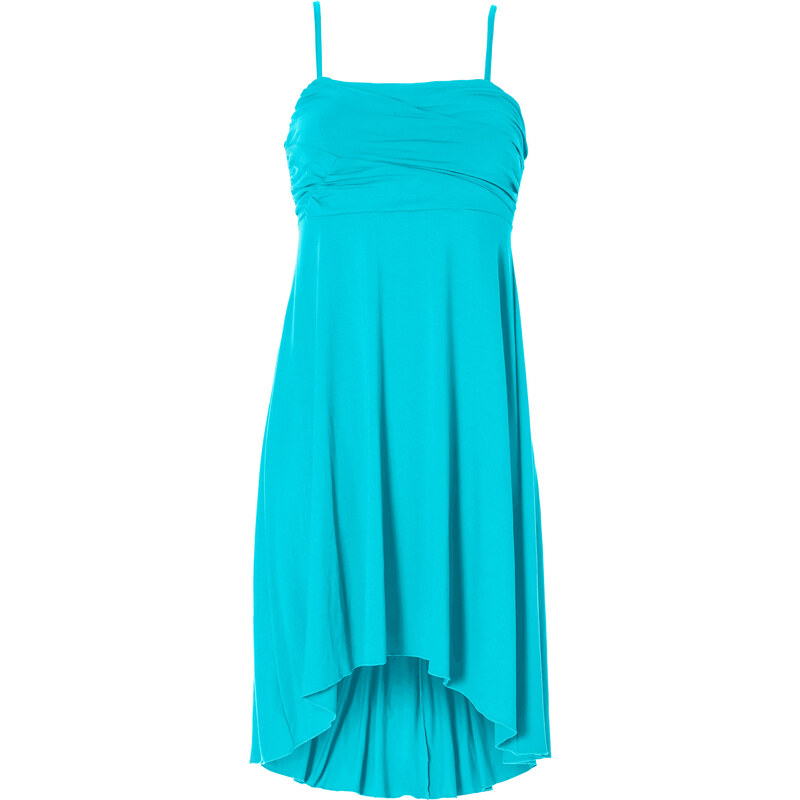 BODYFLIRT Feminines Kleid ohne Ärmel in blau von bonprix