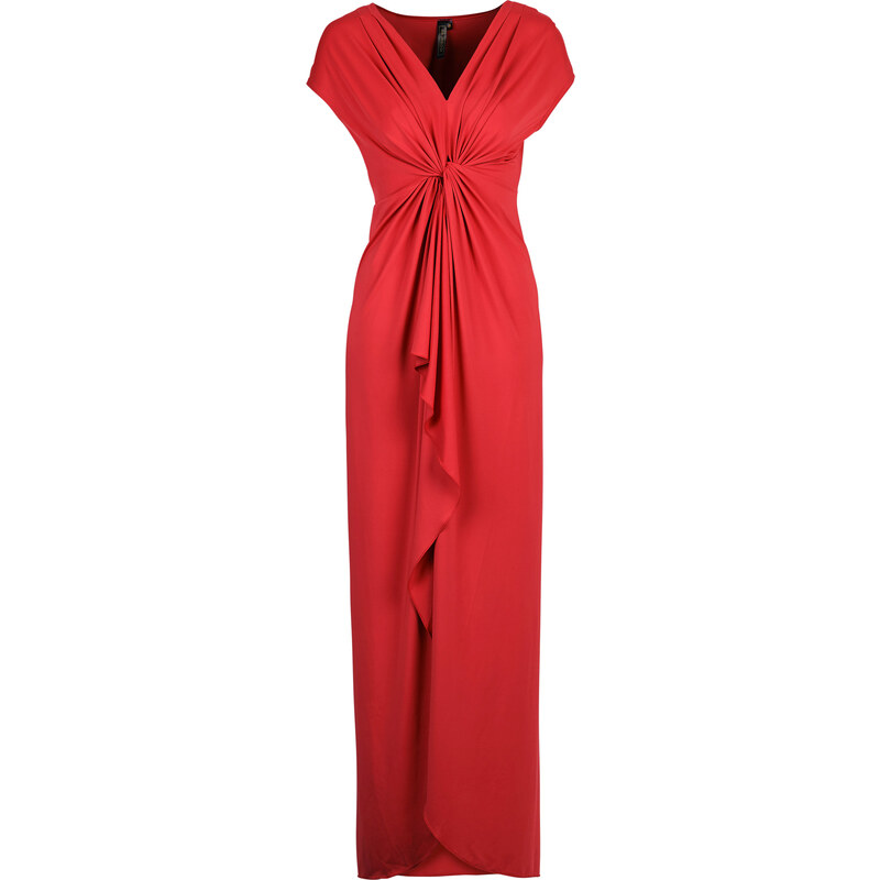 BODYFLIRT boutique Kleid/Sommerkleid kurzer Arm in rot von bonprix