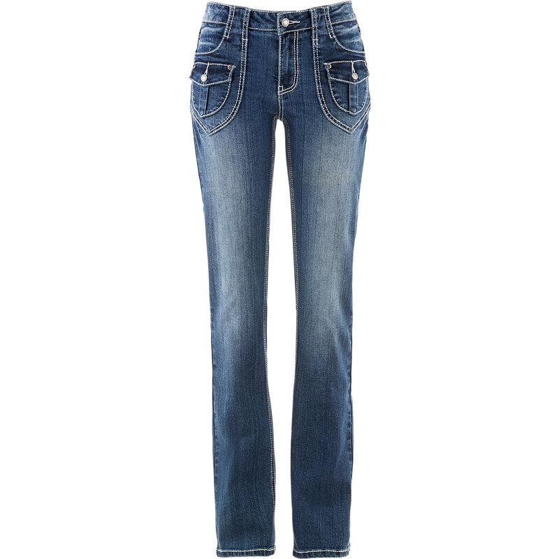 John Baner JEANSWEAR Stretch-Jeans BOOTCUT in blau für Damen von bonprix