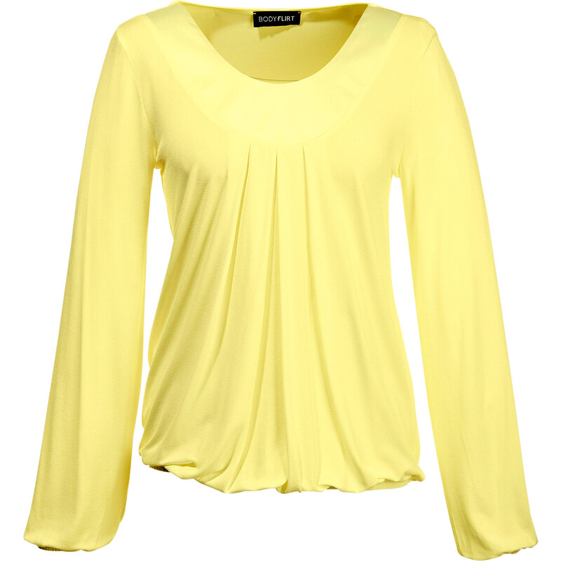 BODYFLIRT Langarmshirt in gelb für Damen von bonprix