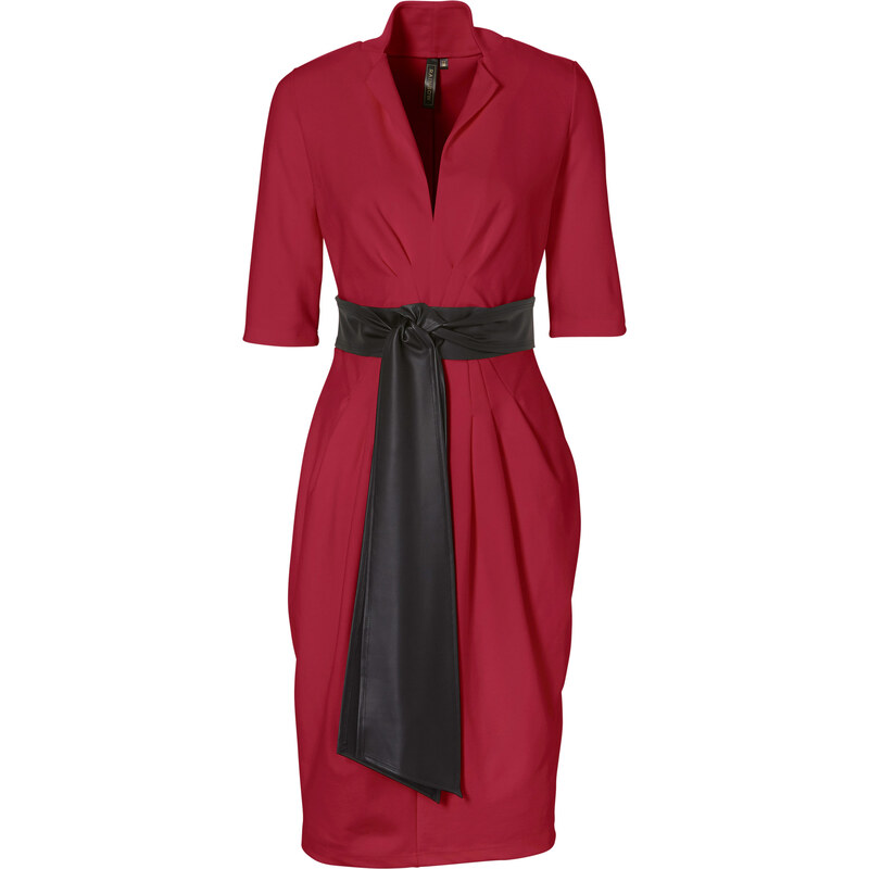 BODYFLIRT boutique Kleid halber Arm in rot von bonprix