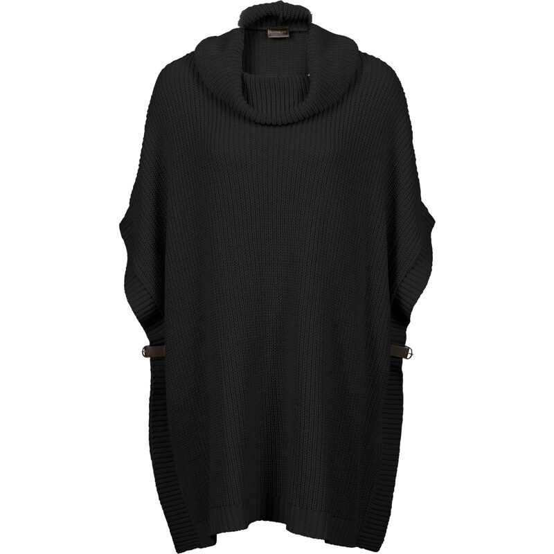 BODYFLIRT boutique Oversize-Strickpullover in schwarz für Damen von bonprix