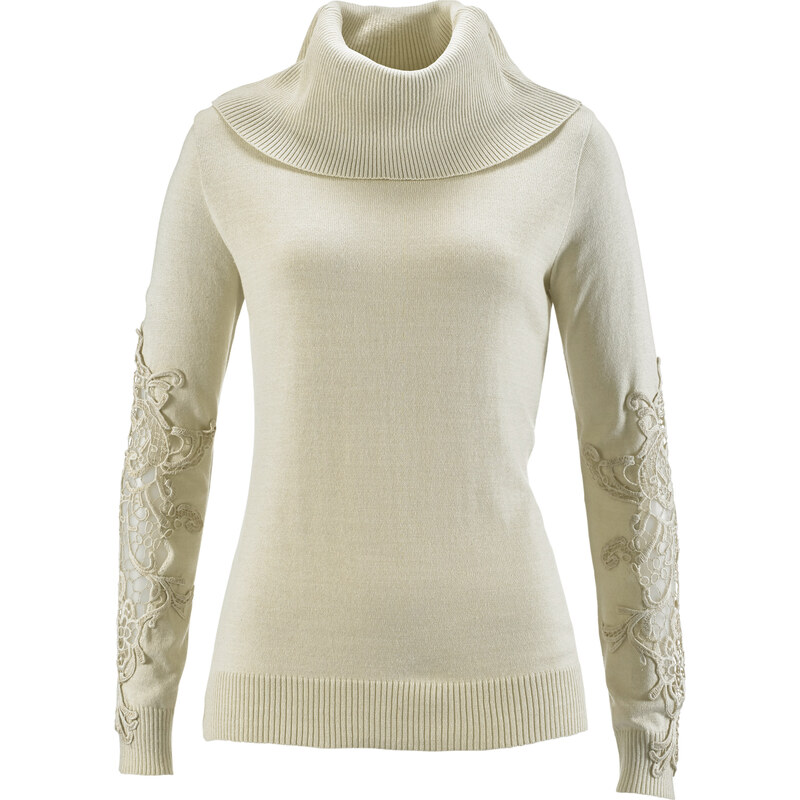 bpc selection premium Rollkragen-Pullover in beige für Damen von bonprix