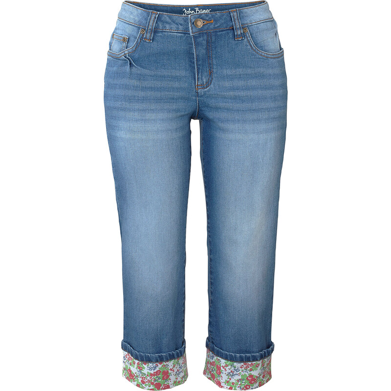 John Baner JEANSWEAR Capri-Jeans in blau für Damen von bonprix