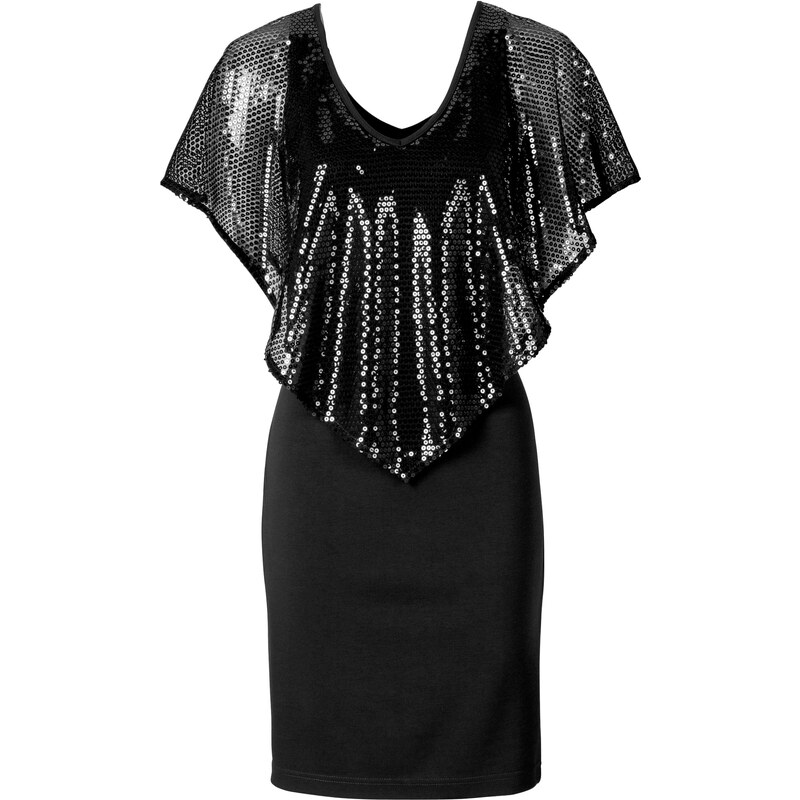 BODYFLIRT boutique Paillettenkleid/Sommerkleid in schwarz von bonprix