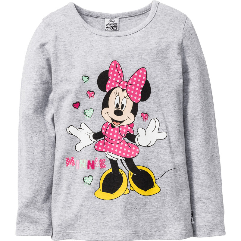Minnie Mouse MINNIE Langarmshirt in grau für Mädchen von bonprix