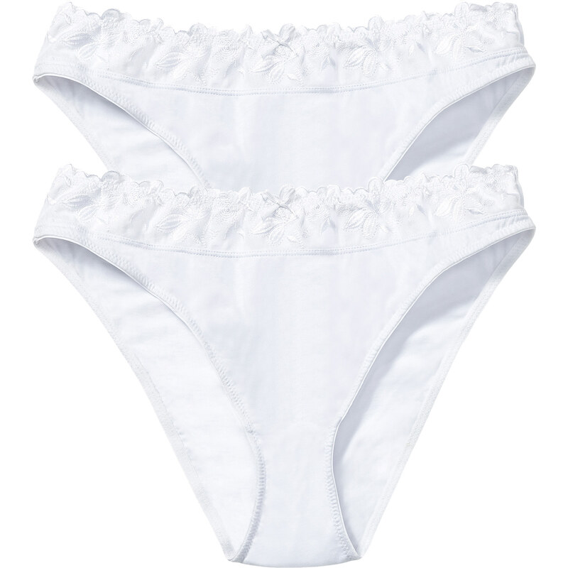 bpc bonprix collection Slip (2er-Pack) in weiß für Damen von bonprix