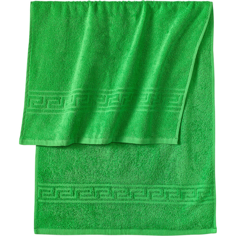 bpc living Handtuch Leander in grün von bonprix