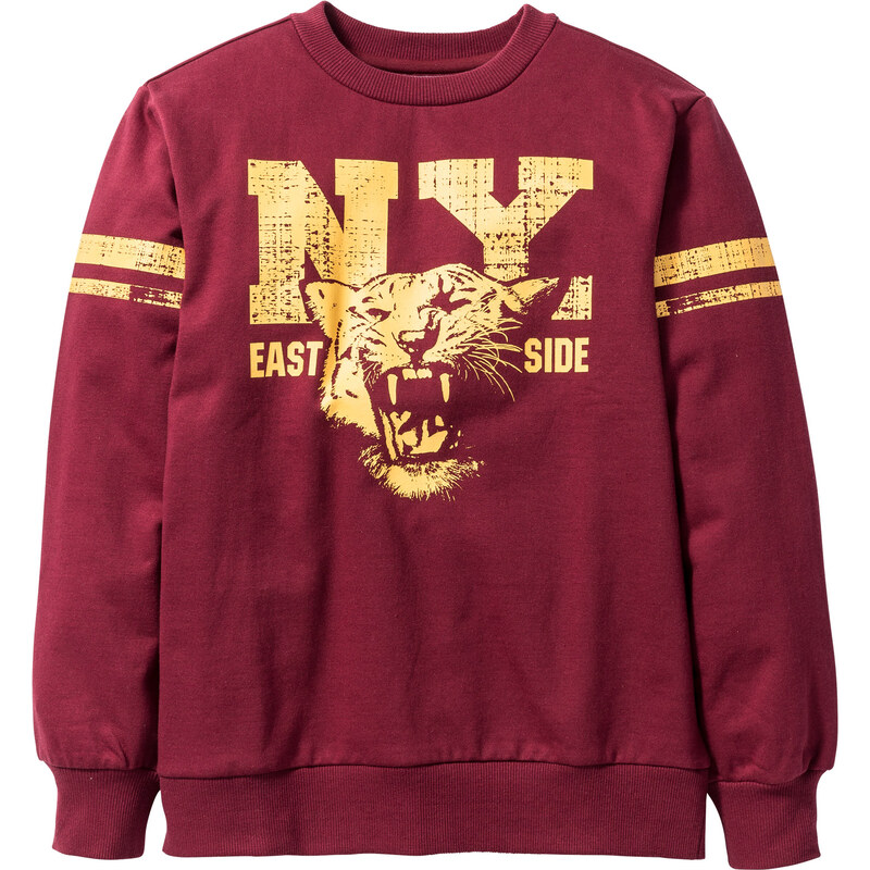 bpc bonprix collection Sweatshirt mit College Druck langarm in rot für Jungen von bonprix