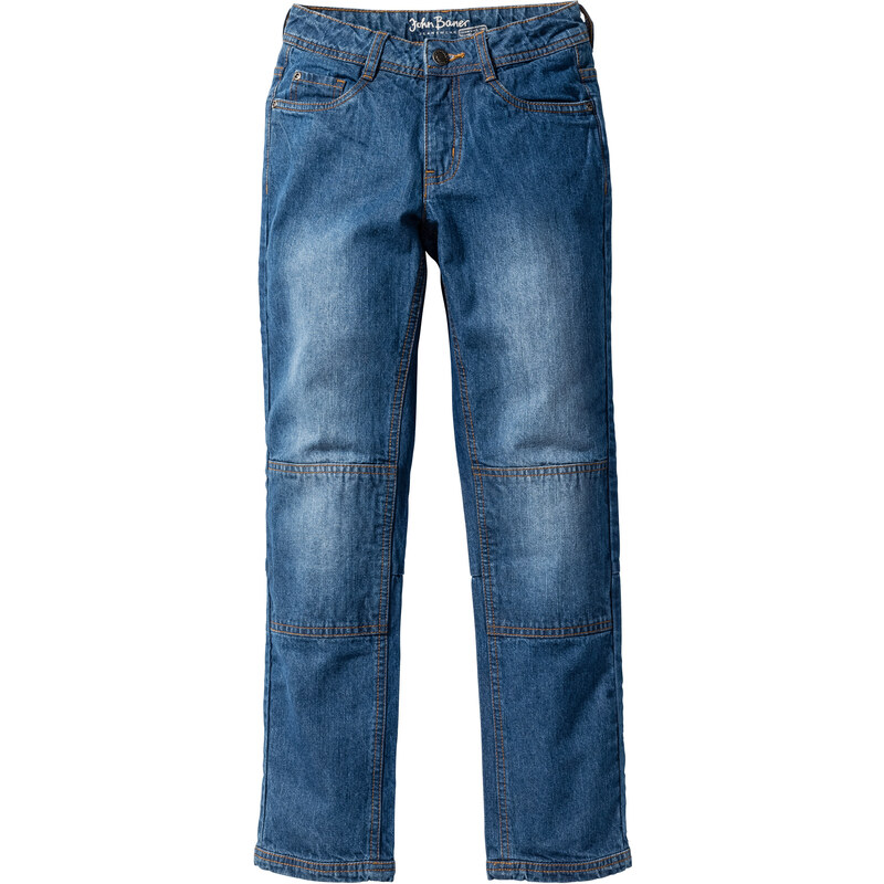 John Baner JEANSWEAR Regular Fit Jeans mit verstärkter Kniepartie in blau für Jungen von bonprix
