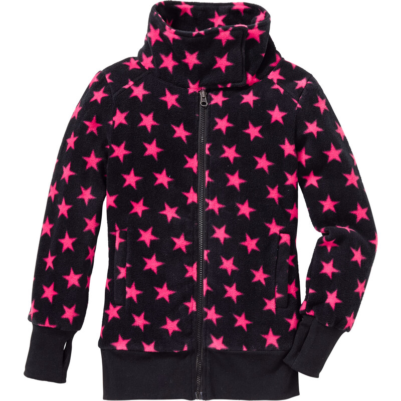 bpc bonprix collection Fleece-Jacke langarm in schwarz für Mädchen von bonprix