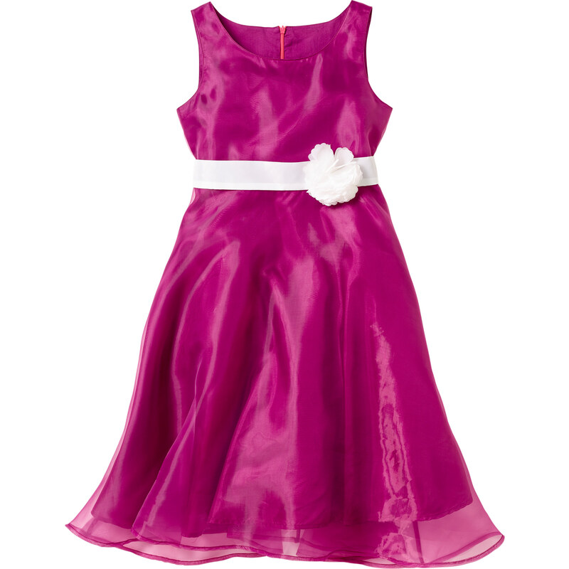 bpc bonprix collection Festliches Kleid mit Satinband ohne Ärmel in lila von bonprix