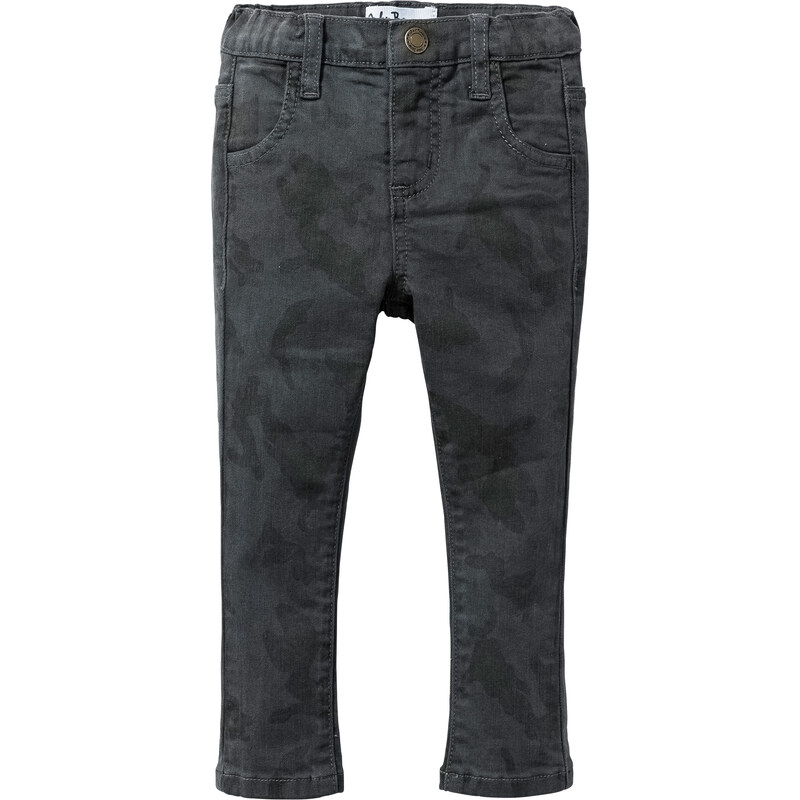 John Baner JEANSWEAR Bedruckte Jeans in grau für Jungen von bonprix