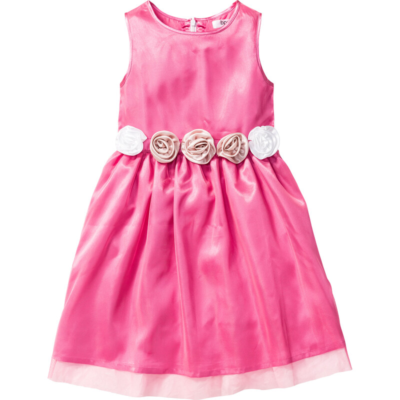bpc bonprix collection Kleid mit Blumenapplikation ohne Ärmel in pink von bonprix