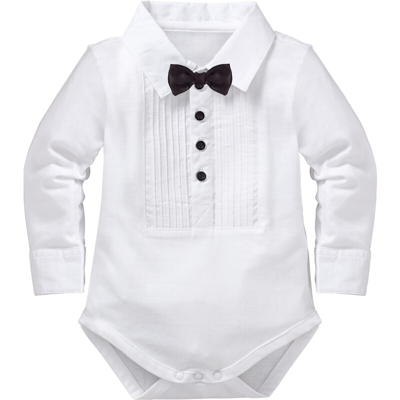 bpc bonprix collection Baby Langarmbody Bio-Baumwolle in weiß für Herren von bonprix
