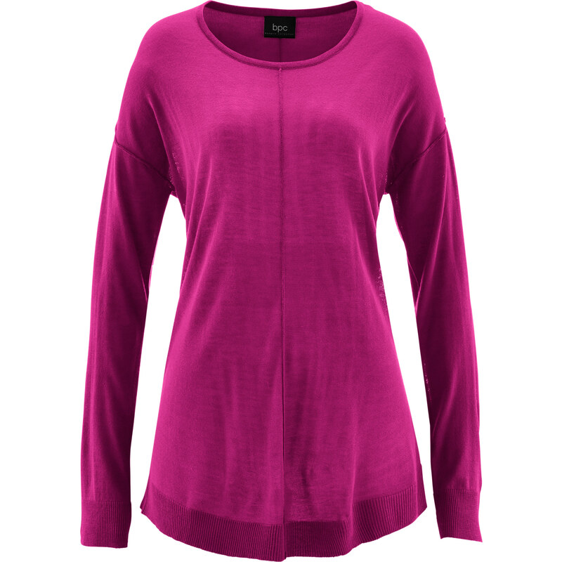 bpc bonprix collection Oversize-Pullover langarm in lila für Damen von bonprix