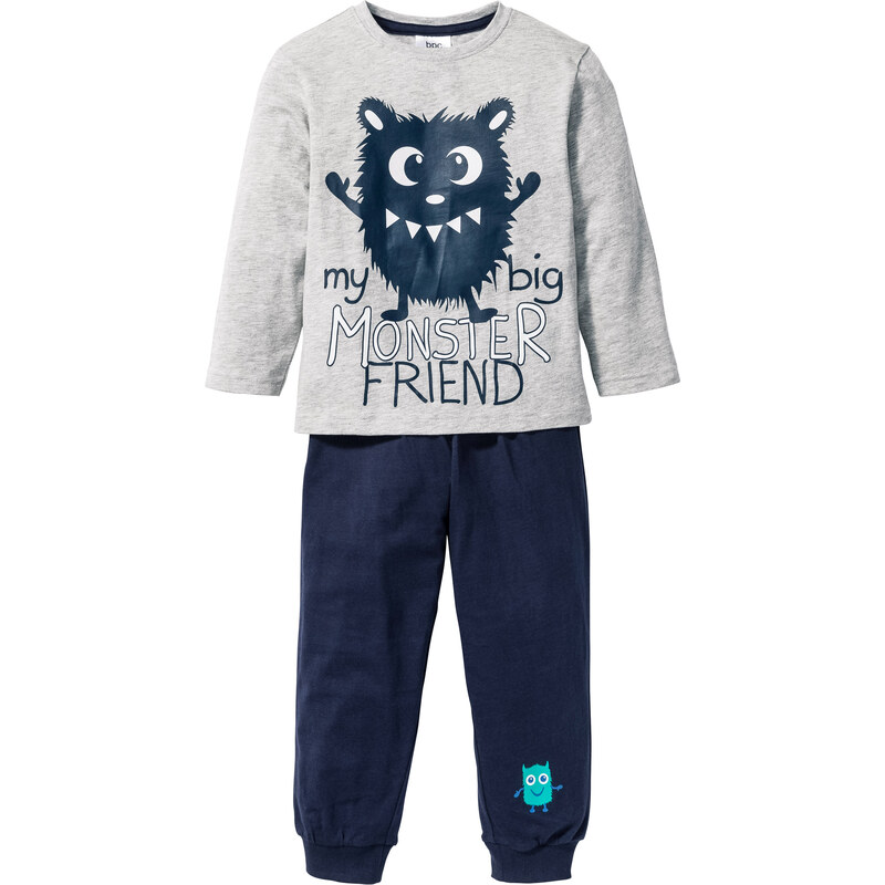 bpc bonprix collection Pyjama in grau für Jungen von bonprix