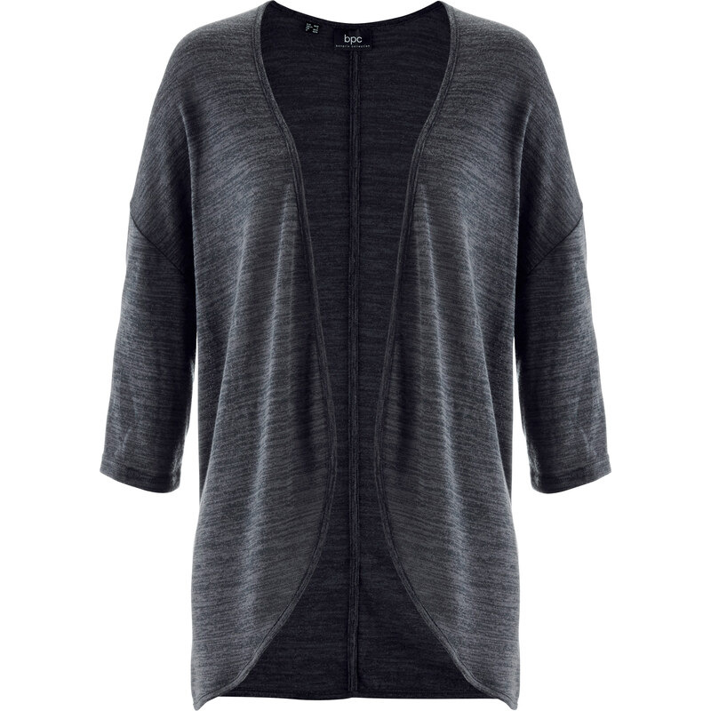 bpc bonprix collection Jersey-Shirtjacke 3/4 Arm in grau für Damen von bonprix