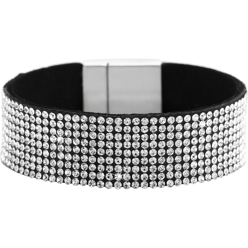 bpc bonprix collection breites Armband mit Strasssteinen in schwarz für Damen von bonprix