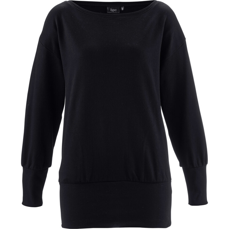 bpc bonprix collection Oversize-Sweatshirt langarm in schwarz für Damen von bonprix