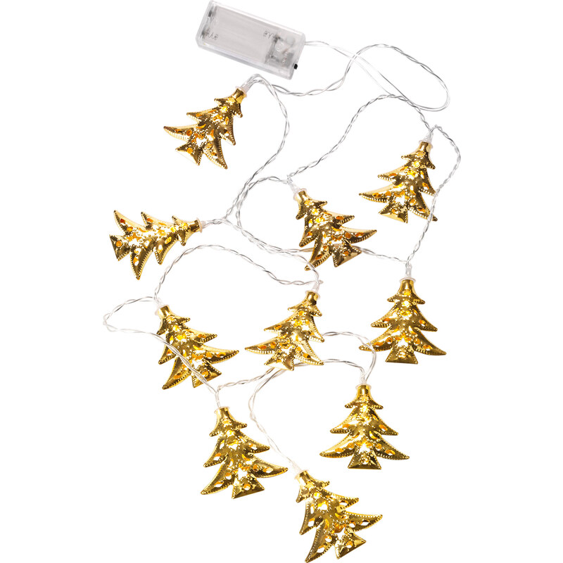 bpc living LED-Lichterkette Tannenbaum in gold von bonprix