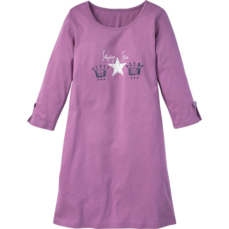 bpc bonprix collection Nachthemd 3/4 Arm in lila für Damen von bonprix