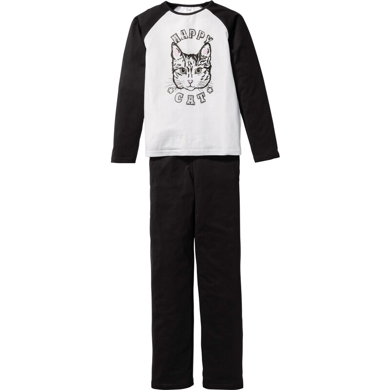 bpc bonprix collection Pyjama (2-tlg. Set) in schwarz für Mädchen von bonprix
