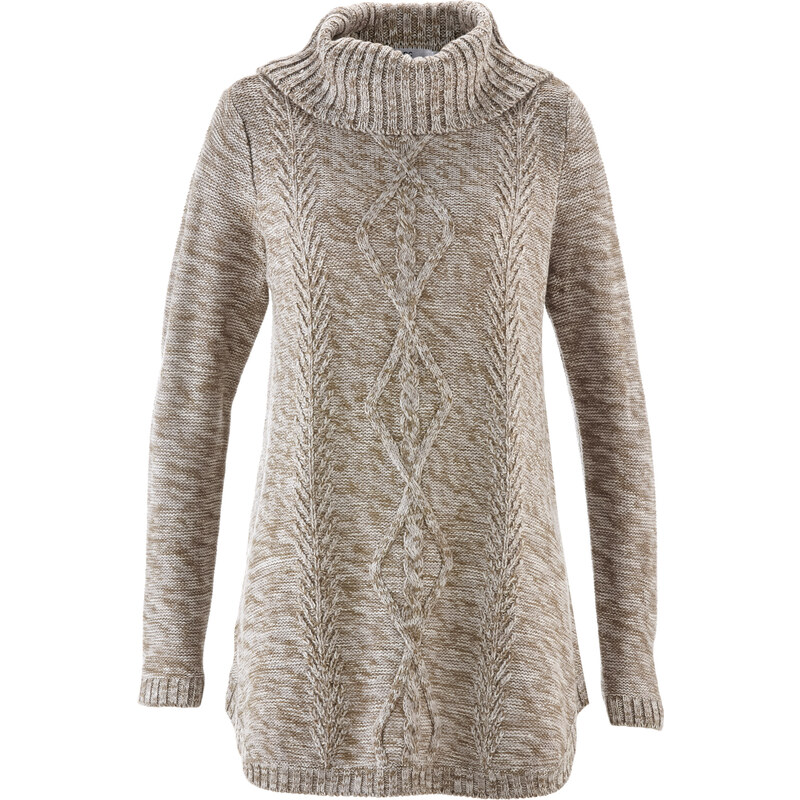 bpc bonprix collection Poncho-Pullover mit langen Ärmeln langarm in weiß für Damen von bonprix