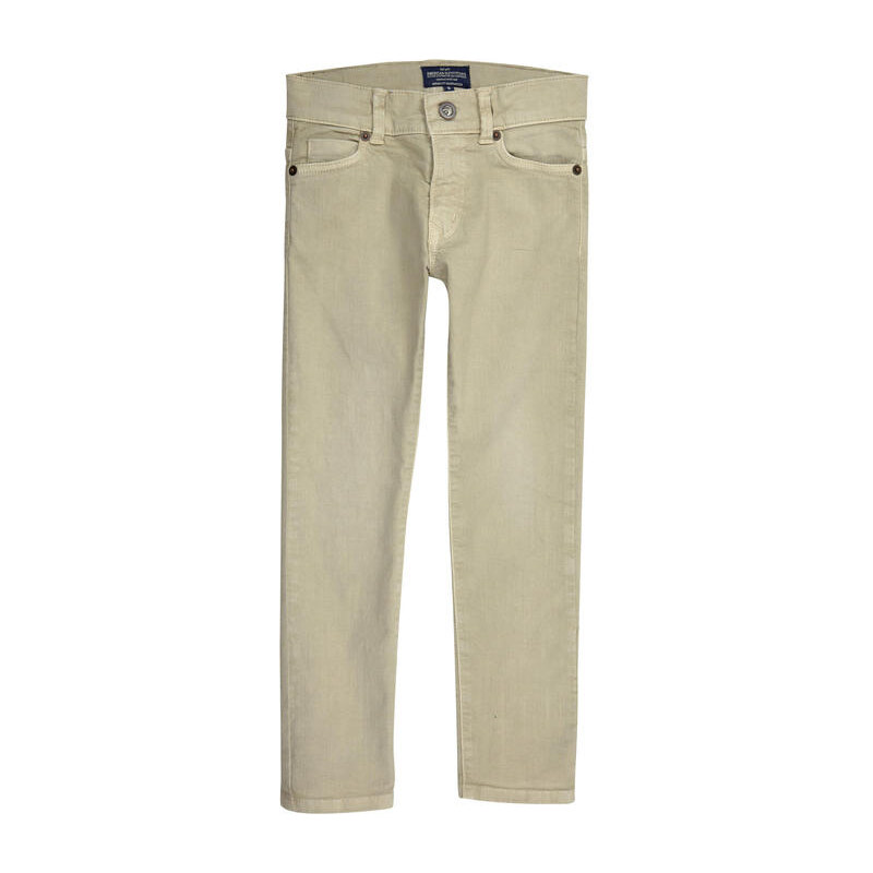 American Outfitters Regular fit stretch cotton twill trousers - Beige
