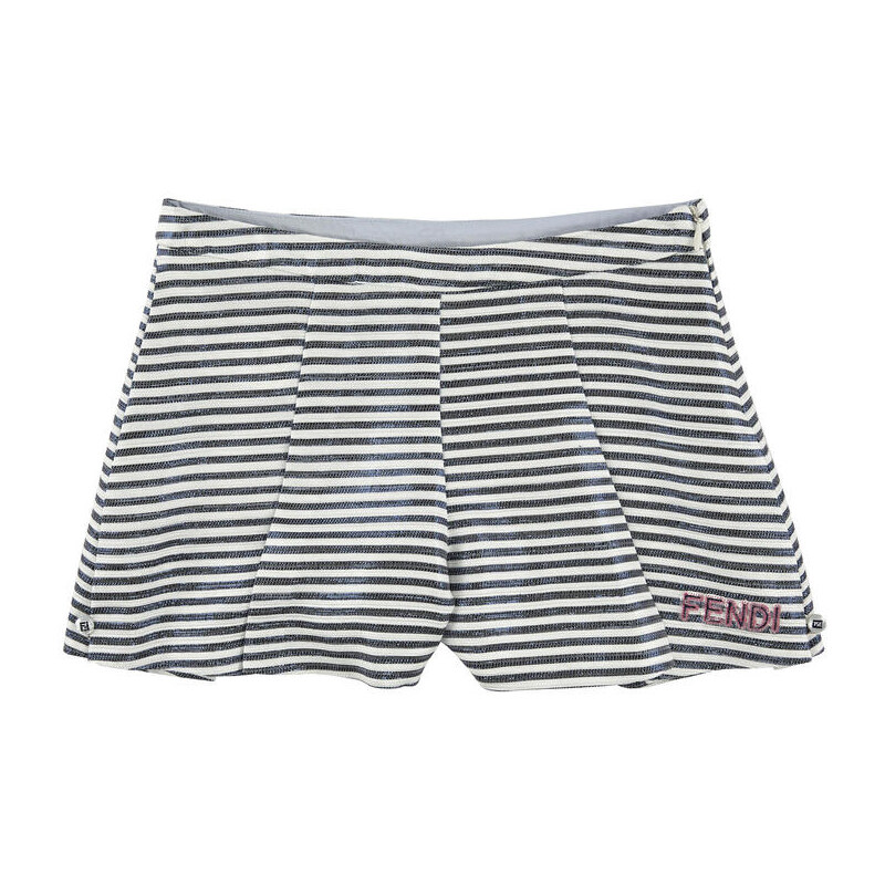 Fendi Shimmering shorts with stripes