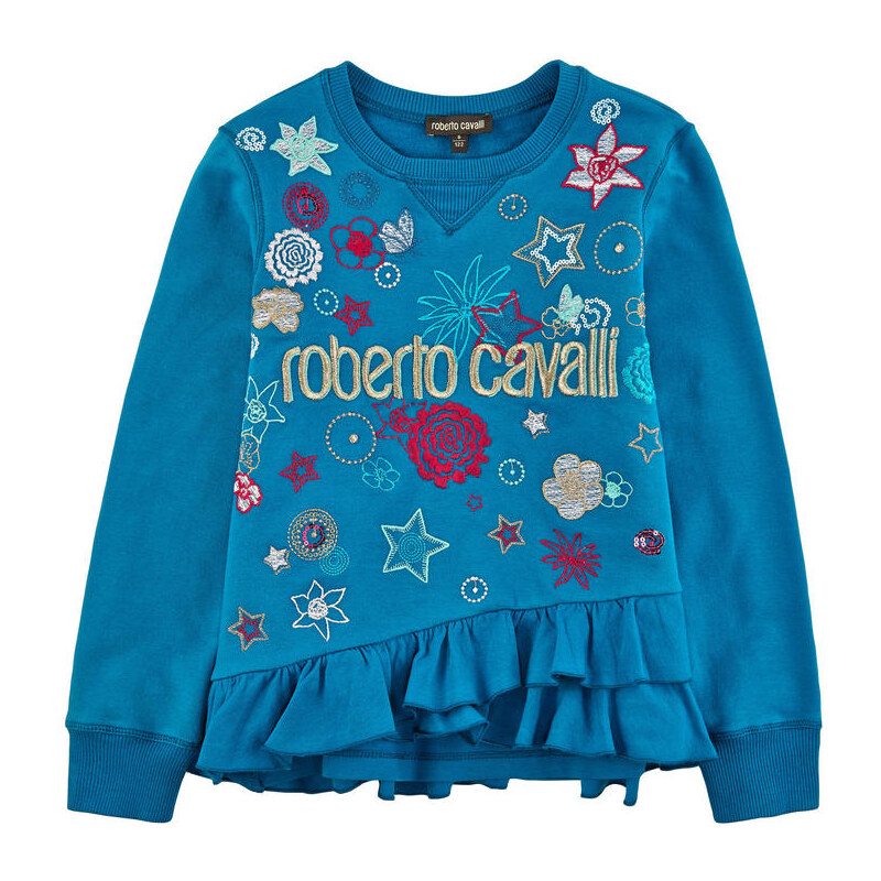 Roberto Cavalli Kids Sweatshirt aus Molton