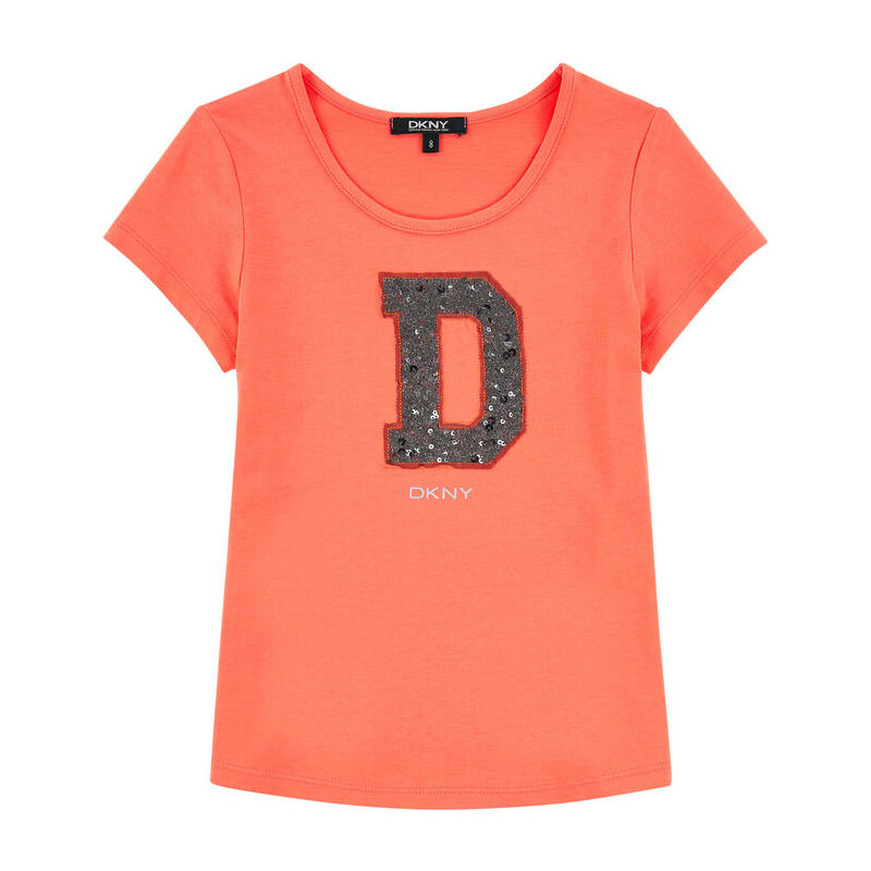 DKNY T-Shirt mit Paillettenmuster