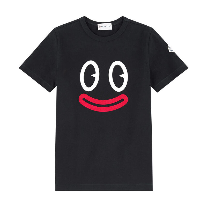 Moncler T-Shirt mit Siebdruck Smiley
