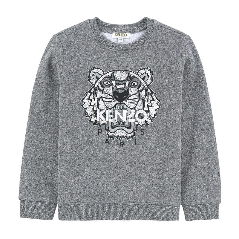Kenzo Kids Tiger-Sweatshirt mit Pailletten