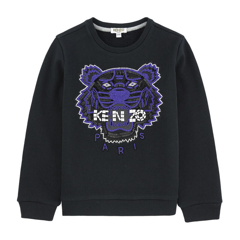 Kenzo Kids Tiger-Sweatshirt mit Perlen