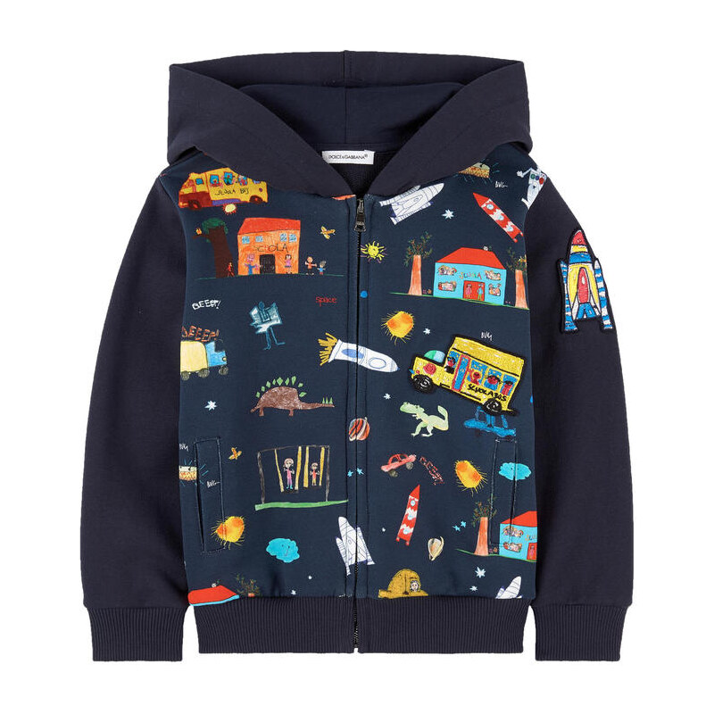 Dolce & Gabbana Kapuzensweater mit ReiÄverschluss Back to School