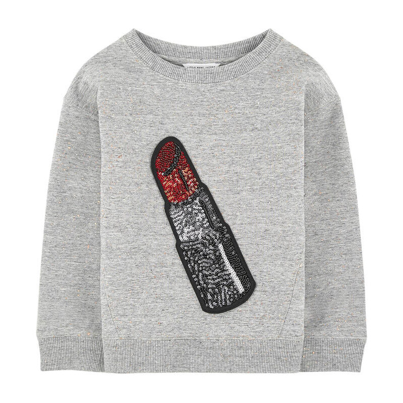 Little Marc Jacobs Sweatshirt mit Pailletten und Motiv