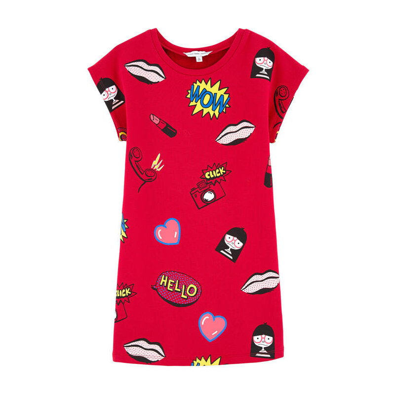 Little Marc Jacobs Sweatshirt-Kleid mit Print