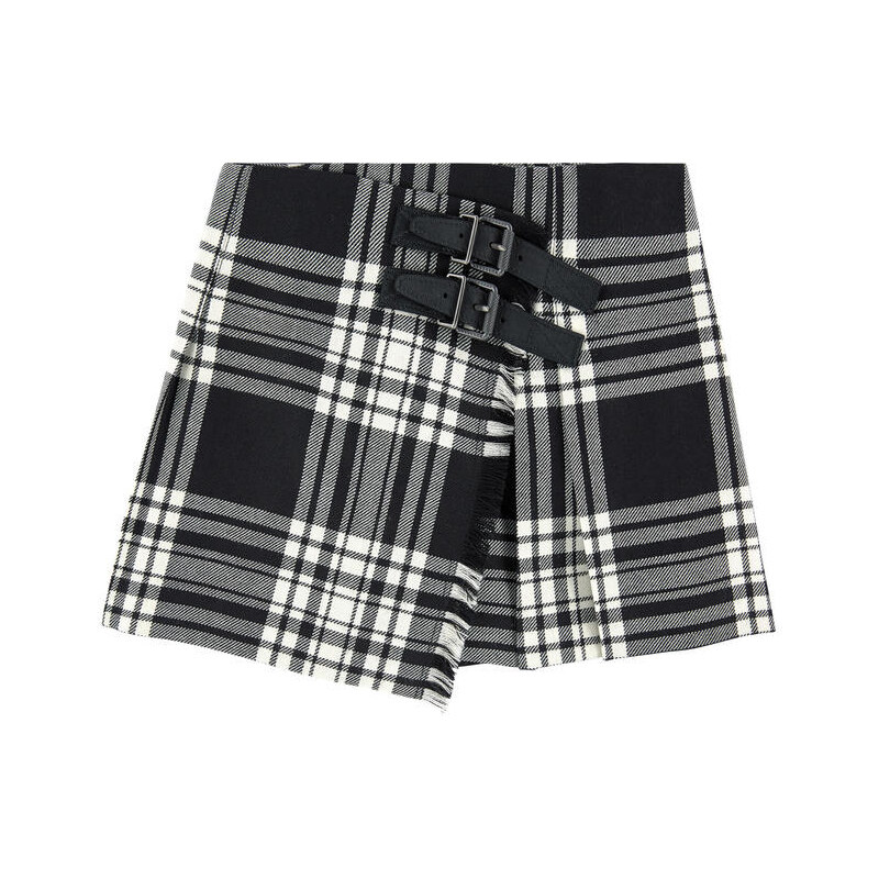 Burberry Check-Wickelrock aus Wolle