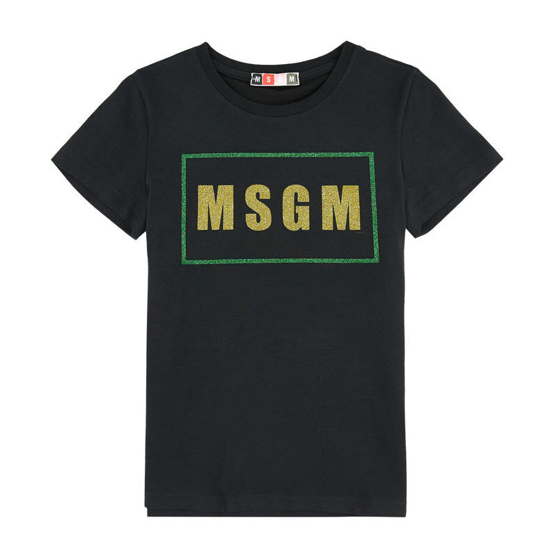 MSGM T-Shirt mit Motiv und Pailletten