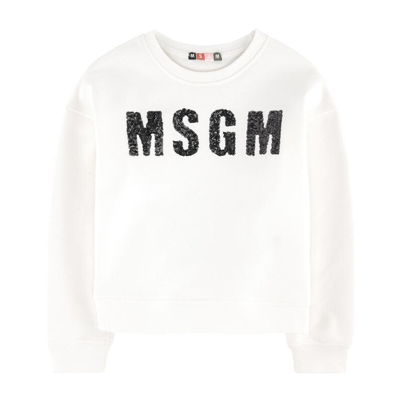 MSGM Sweatshirt mit Pailletten und Motiv