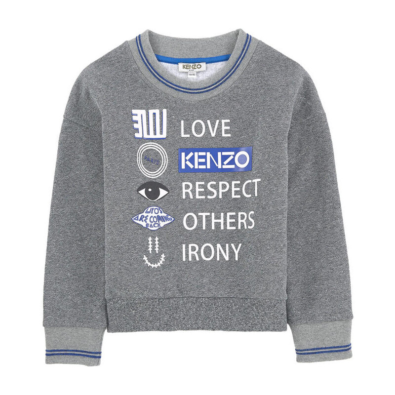 Kenzo Kids Sweatshirt mit mehreren Logos