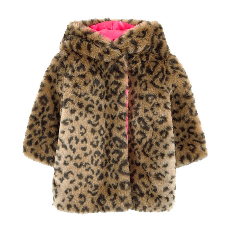 Billieblush Mantel aus Kunstpelz mit Leoparden-Muster