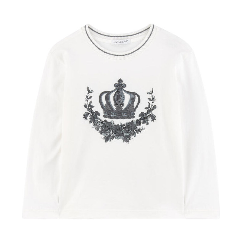 Dolce & Gabbana T-Shirt mit gestickter Applikation