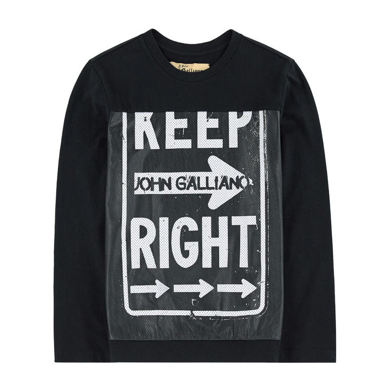 John Galliano Kids T-Shirt aus 2 Materialien